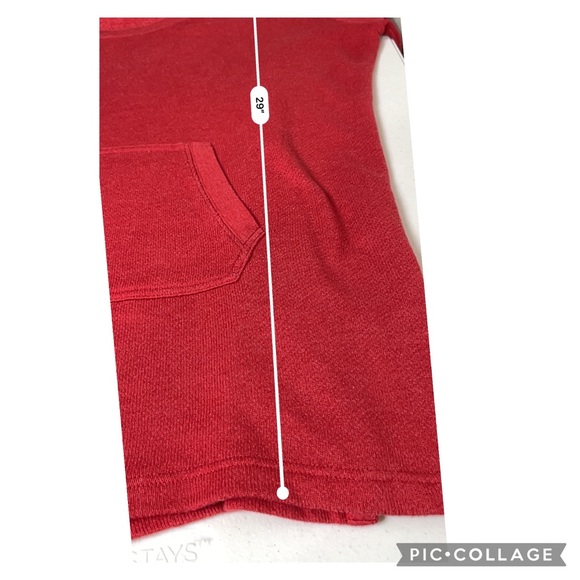 Caslon  XL RED Oversized Hoodie Tunic - Picture 8 of 10